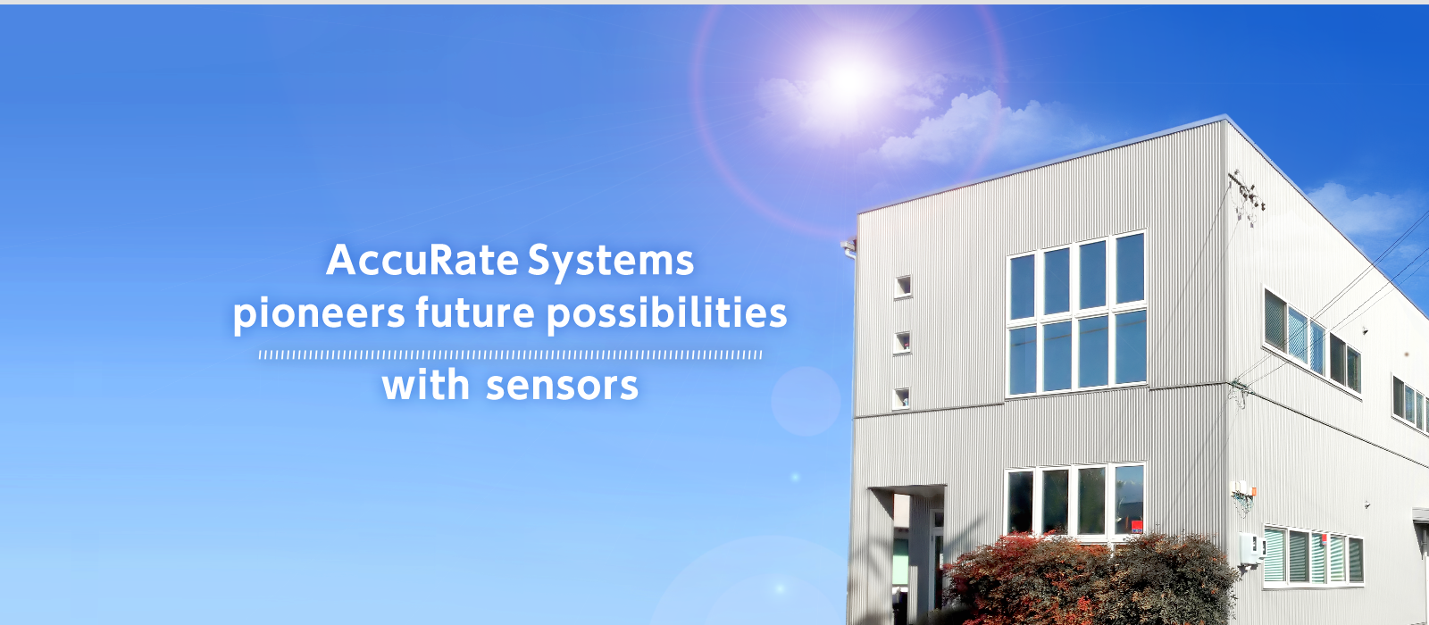 Accurate Systems pioneers future possibilities with sensors.